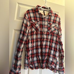Nudie jeans plaid shirt size large perfect condition